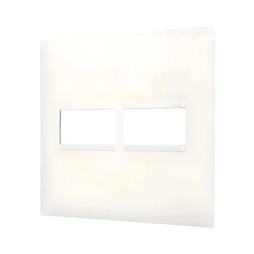 Placa 1+1 Posto 4X4 Branco Pial Plus + Legrand