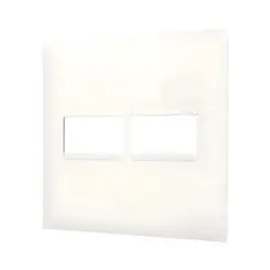 Placa 1+1 Posto 4X4 Branco Pial Plus + Legrand