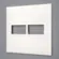 Placa 1+1 Posto 4X4 Branco Pial Plus + Legrand