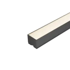 Perfil Sobrepor (17 X 15Mm) La-810 Pequeno Fundo 15W/M 3.000K 1690Lm IP20 Preto Led Art