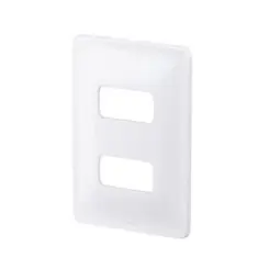 Placa 2 Postos Horizontais Separados 4X2 Branca Zeffia 680182 Legrand