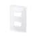 Placa 2 Postos Horizontais Separados 4X2 Branca Zeffia 680182 Legrand