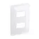 Placa 2 Postos Horizontais Separados 4X2 Branca Zeffia 680182 Legrand