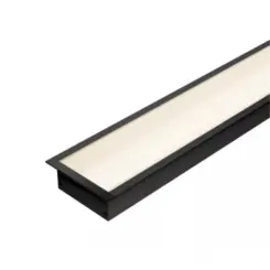 Perfil Embutir (65 X 32 Mm) La-814 Extra Grande 20W/M 4.000K 2280Lm Preto Led Art