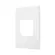 Placa 2 Postos 4X2 Branco Pial Plus + Legrand