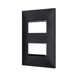 Placa 2 Postos Separados 4x2 Preto Pial Plus + Legrand