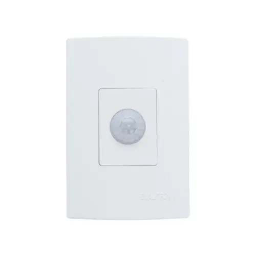 Sensor De Presenca 4x2 180° 6 Funçoes C/ Fotocelula Branco Qualitronix