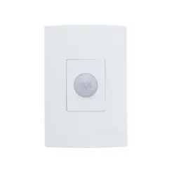 Sensor De Presenca 4x2 180° 6 Funçoes C/ Fotocelula Branco Qualitronix