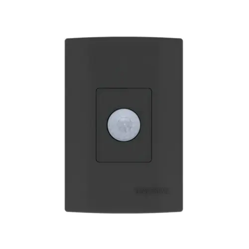 Sensor De Presenca 4x2 180° 6 Funçoes C/ Fotocelula Preto Qualitronix