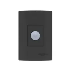 Sensor De Presenca 4x2 180° 6 Funçoes C/ Fotocelula Preto Qualitronix