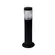 Poste Balizador Saturno 1E27 50x10x14cm Preto Difusor Vidro Transparente Femarte