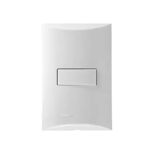 Conjunto 1 Interruptor Simples 10A 4X2 Branco Brava Soprano