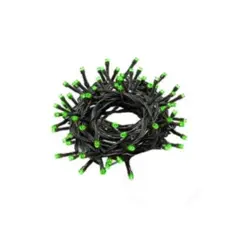 Pisca Pisca Cordao 100LEDs Fio Verde 110v Fixo Verde