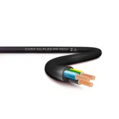 Cabo PP Preto (Metro) 3x1,5mm 500V Pvc Sil