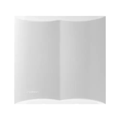 Placa Cega C/ 2 Pre Cortes 4X4 Branco Brava Soprano