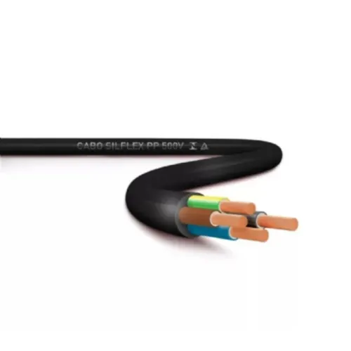 Cabo PP Preto (Metro) 4x2,5mm 500V Pvc Sil