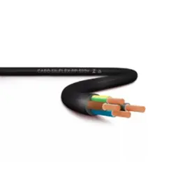 Cabo PP Preto (Metro) 3x4,0mm 500V Pvc Sil