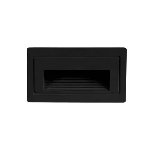 Balizador de Embutir LED Bali 3000K 3W Preto 7111 Gaya