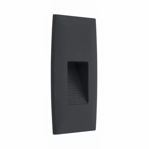 Balizador de Embutir LED Externo 3000K 2W Bivolt 12,3x8,3x2,3cm Preto Gaya