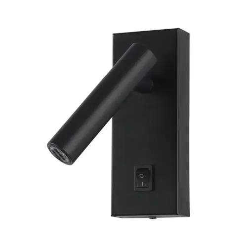 Arandela Led Leya Direcionavel 10W 3000K Preta Bivolt Gaya