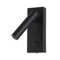 Arandela Led Leya Direcionavel 10W 3000K Preta Bivolt Gaya