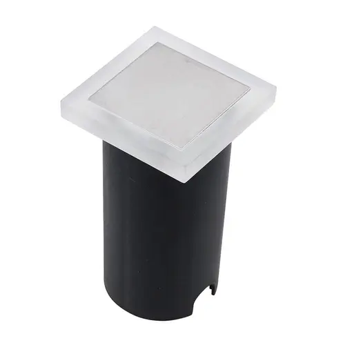 Embutido de Solo Chao Led Slim Quadrado Externo 1W 6000K Vidro Branco Bivolt Gaya