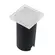 Embutido de Solo Chao Led Slim Quadrado Externo 1W 6000K Vidro Branco Bivolt Gaya