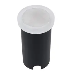 Embutido de Solo Chao Led Slim Redondo Externo Verde 1W Vidro Branco Bivolt Gaya