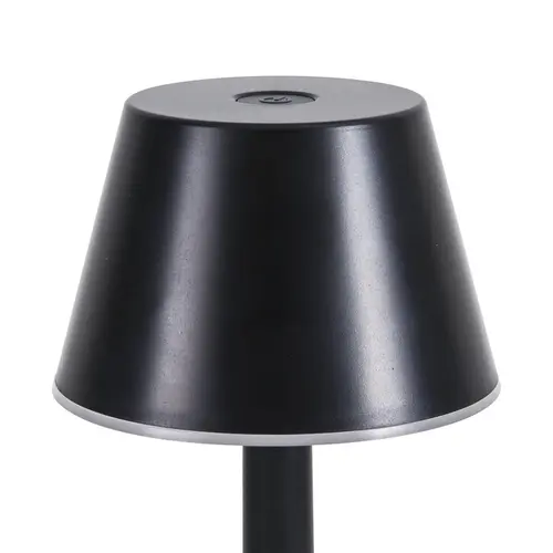 Luminaria Firenze Preta Recarregavel Rgb 3W Gaya