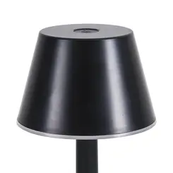 Luminaria Firenze Preta Recarregavel Rgb 3W Gaya