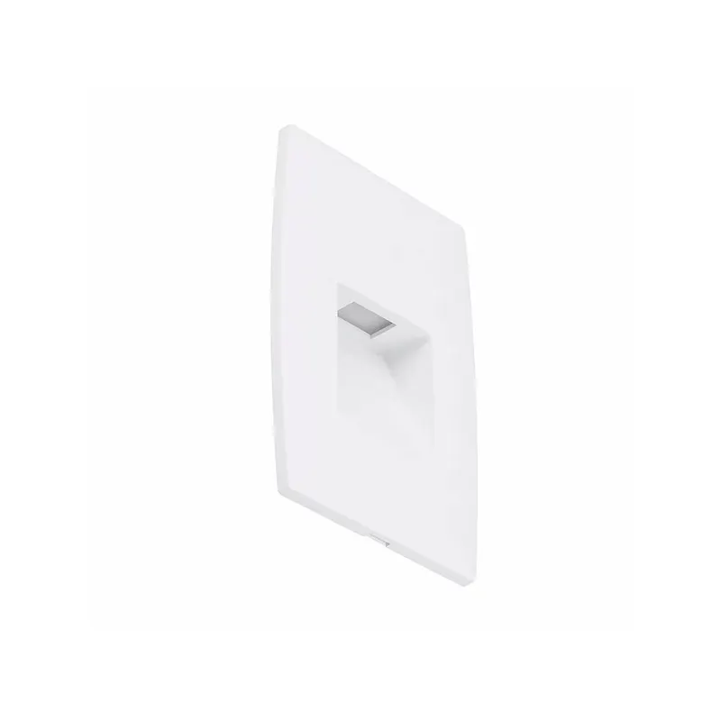 Balizador de Embutir LED Externo 3000K 2W Bivolt 12,3x8,3x3cm Branco Gaya