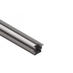 Perfil Embutir Recuado (25 X 22Mm) La-816 Fundo 15W/M 3.000K 1690Lm IP20 Preto Led Art