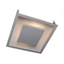 Plafon Rebatedor Embutir Quadrado 4xE27 Fundo Curvo 12-D09 Branco Ancora