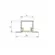Perfil De Embutir Para Fita LED ken 22x11x750mm Branco Usina