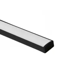 Perfil Sobrepor (23 X 10Mm) La-803 Medio Slim 15W/M 3.000K 1690Lm IP20 Preto Led Art