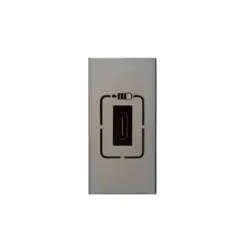 Modulo Carregador USB Magnesio Arteor 571681B Legrand