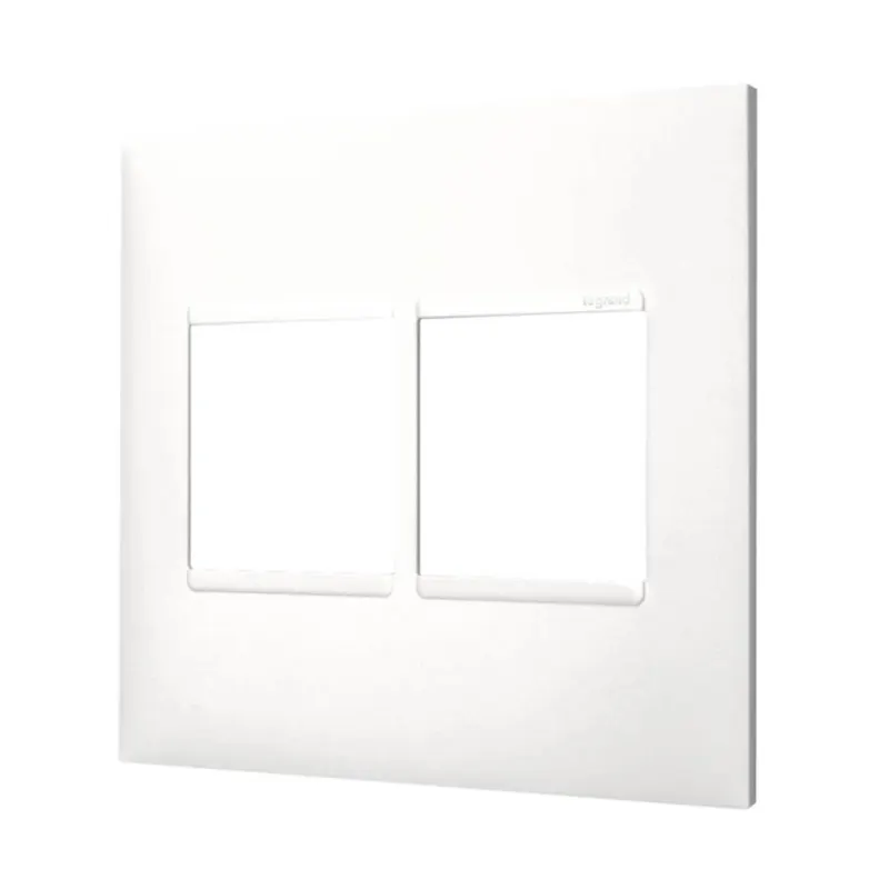 Placa 2+2 Postos 4X4 Branco Pial Plus + Legrand