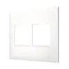 Placa 2+2 Postos 4X4 Branco Pial Plus + Legrand