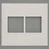 Placa 2+2 Postos 4X4 Branco Pial Plus + Legrand