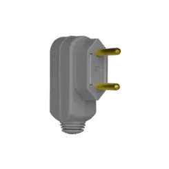 Plugue Macho 2P 20A 90° Cinza Pial Legrand***