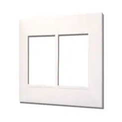 Placa 3+3 Postos 4X4 Branco Pial Plus + Legrand