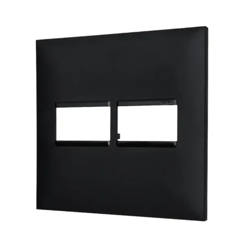 Placa 1+1 Posto 4x4 Preto Pial Plus + Legrand