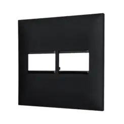 Placa 1+1 Posto 4x4 Preto Pial Plus + Legrand