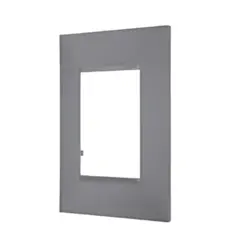 Placa 3 Postos 4X2 Cinza Pial Plus + Legrand