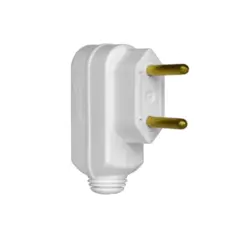 Plugue Macho 2P 20A 90° Branco Pial Legrand***