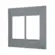 Placa 3+3 Postos 4X4 Cinza Pial Plus + Legrand
