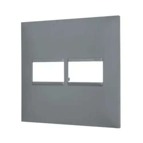 Placa 1+1 Posto 4X4 Cinza Pial Plus + Legrand