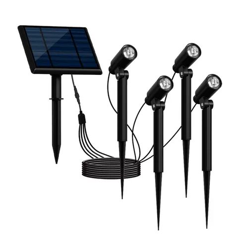 Spot Zon 1 Placa Solar E 4 Espetos 2W 3000K 5502 Gaya