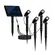 Spot Zon 1 Placa Solar E 4 Espetos 2W 3000K 5502 Gaya