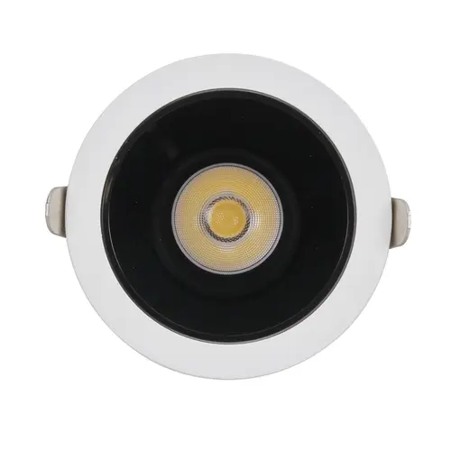 SPOT MIRA EMBUTIR 7W 2700K REDONDO ÂNG. 24º 700 LÚMENS IP20 BIVOLT PRETO/BRANCO REF. 7152 Gaya